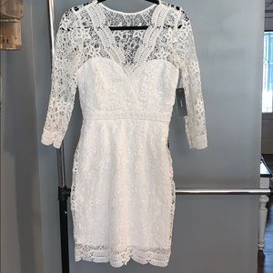 White lace dress